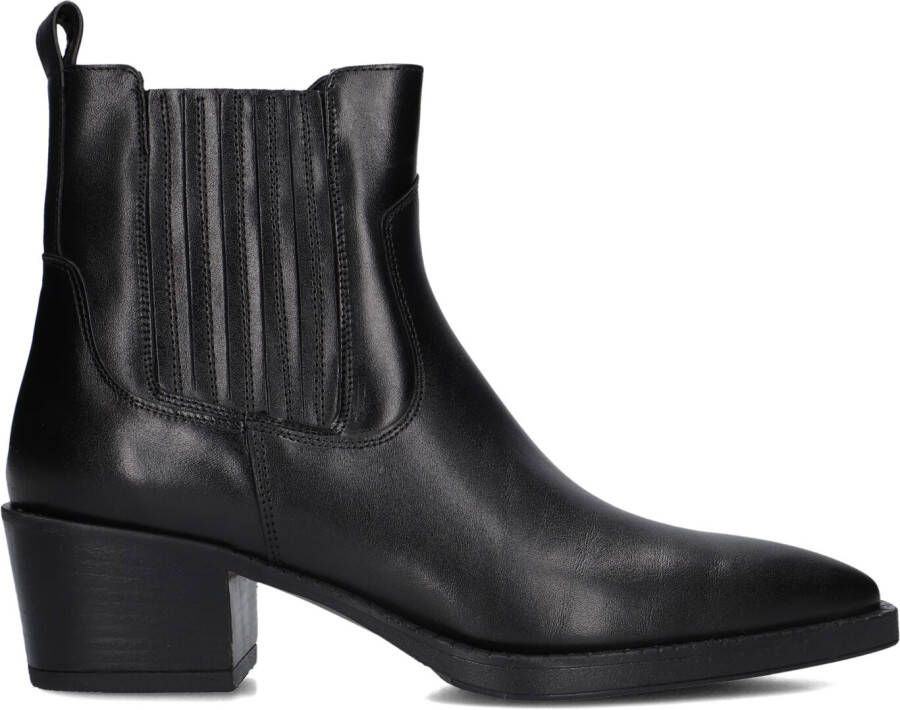 BLASZ Enkellaarsjes Dames 34 Maat: 40 Materiaal: Leer Kleur: Zwart