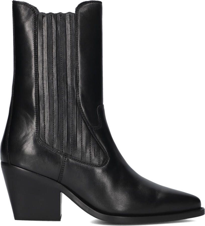 BLASZ Enkellaarsjes Dames Next-low-kole Maat: 36 Materiaal: Leer Kleur: Zwart