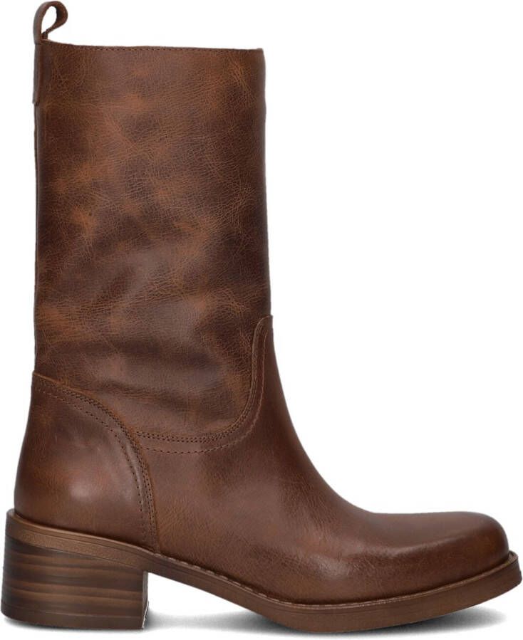 BLASZ Hoge Laarzen Dames 2167 Maat: 37 Materiaal: Leer Kleur: Cognac