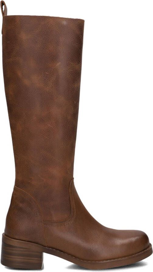 BLASZ Hoge Laarzen Dames 2167 Maat: 40 Materiaal: Leer Kleur: Cognac