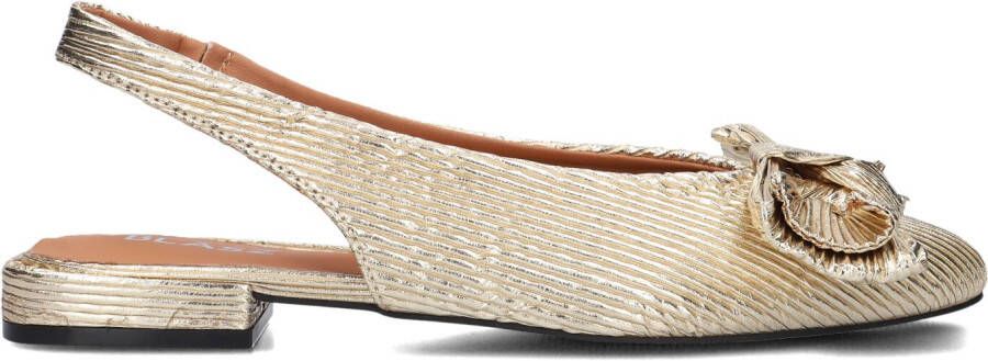 BLASZ Slingbacks Dames L15593 Maat: 42 Materiaal: Textiel Kleur: Goud