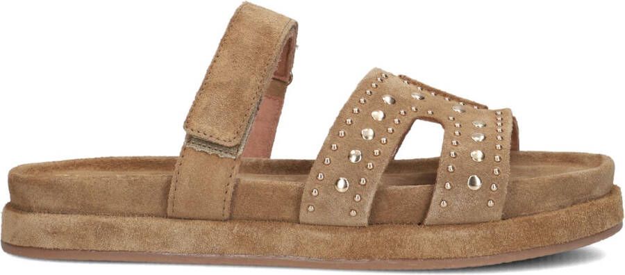 BLASZ Slippers Dames Mag-74 Maat: 43 Materiaal: Suède Kleur: Camel