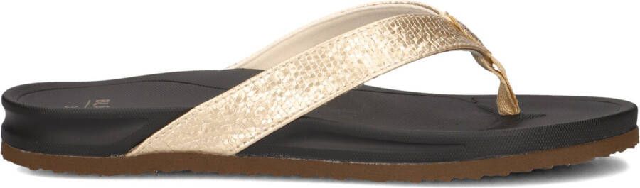 BLASZ Teenslippers Dames Bella 2402 Maat: 42 Materiaal: Leatherlook Kleur: Goud