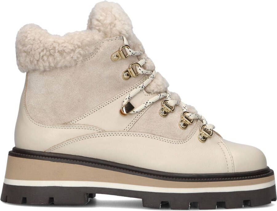 BLASZ Veterboots Dames 264 Maat: 39 Materiaal: Leer Kleur: Beige