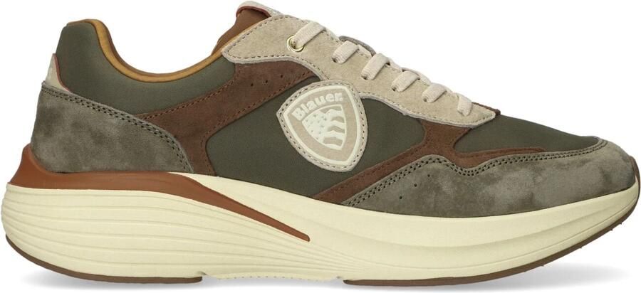 BLAUER Lage Sneakers Heren Lander02 Maat: 45 Materiaal: Textiel Kleur: Groen - Foto 3