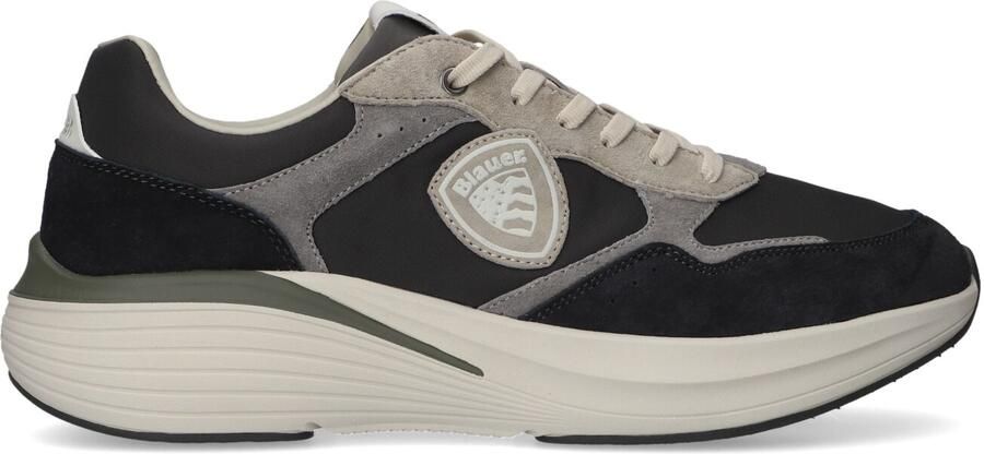 BLAUER Lage Sneakers Heren Lander02 Maat: 41 Materiaal: Textiel Kleur: Zwart
