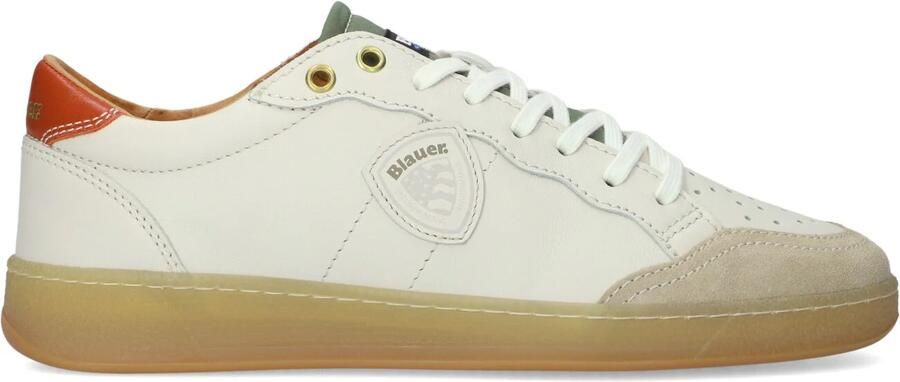 BLAUER Lage Sneakers Heren Murray21 Maat: 43 Materiaal: Leer Kleur: Beige - Foto 4