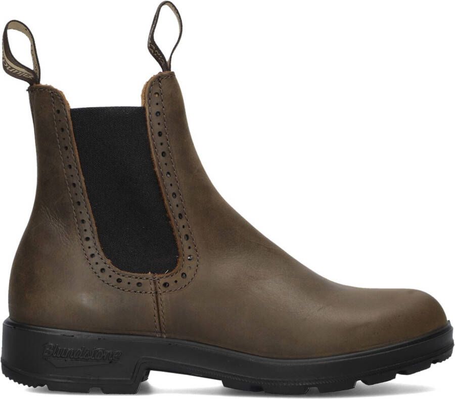 BLUNDSTONE Chelsea Boots Dames Women&apos;s High Top Maat: 39 Materiaal: Vegan Kleur: Bruin