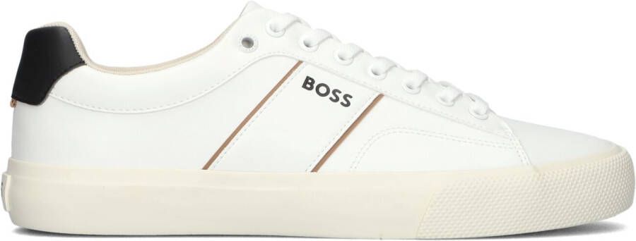 BOSS Lage Sneakers Heren Aiden_tenn Maat: 40 Materiaal: Leatherlook Kleur: Wit
