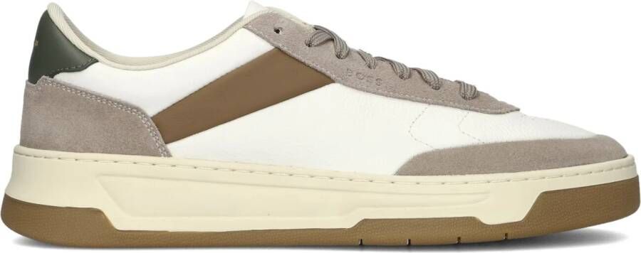 BOSS Lage Sneakers Heren Baltimore_tenn Maat: 46 Materiaal: Leer Kleur: Beige