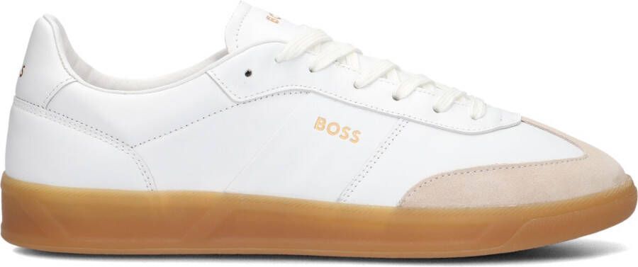 BOSS Lage Sneakers Heren Brandon Tenn Led Maat: 42 Materiaal: Leer Kleur: Wit