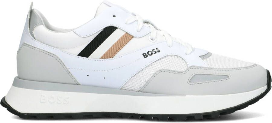 Hugo Boss Sportieve Stijl Witte Sneakers met Merks Kenmerkende Gestreepte Tape White Heren - Foto 5