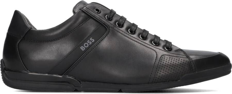 BOSS Lage Sneakers Heren Saturn Lowp Maat: 39 Materiaal: Leer Kleur: Zwart - Foto 5