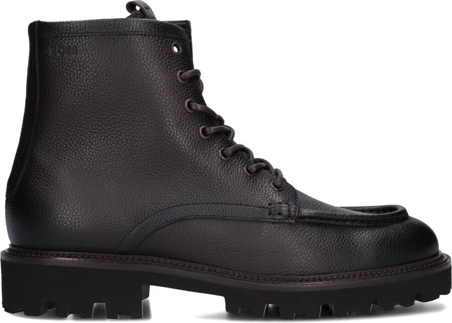 BOSS Veterboots Heren Julyo_halb Maat: 41 Materiaal: Leer Kleur: Bruin