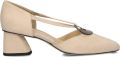 Brunate 51528 Ballerina's Dames Ballarina Schoenen Instappers Beige - Beige