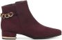 BRUNATE Enkellaarsjes Dames 38322 Maat: 39 Materiaal: Suède Kleur: Rood - Thumbnail 2