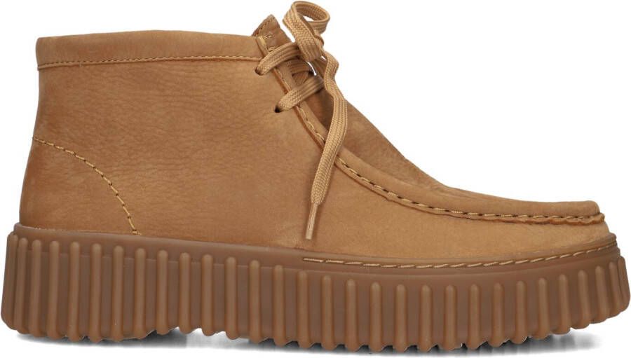 CLARKS ORIGINALS Clarks Veterschoenen Dames Torhill Moss Dames Maat: 36 Materiaal: Nubuck Kleur: Camel