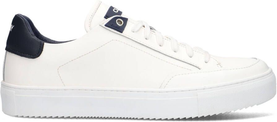 CLAY Lage Sneakers Heren Cl124h300 Maat: 42 Materiaal: Leer Kleur: Wit
