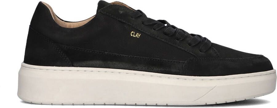 CLAY Lage Sneakers Heren Lpenzo Maat: 46 Materiaal: Suède Kleur: Zwart - Foto 2