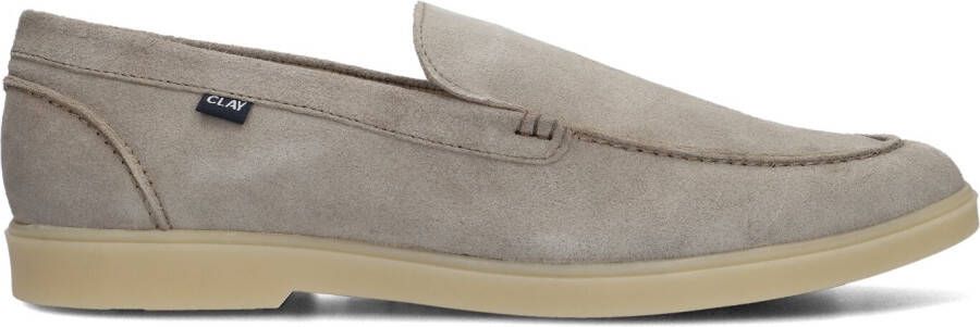 CLAY Loafers Heren Tivoli-09 Maat: 42 Materiaal: Suède Kleur: Taupe