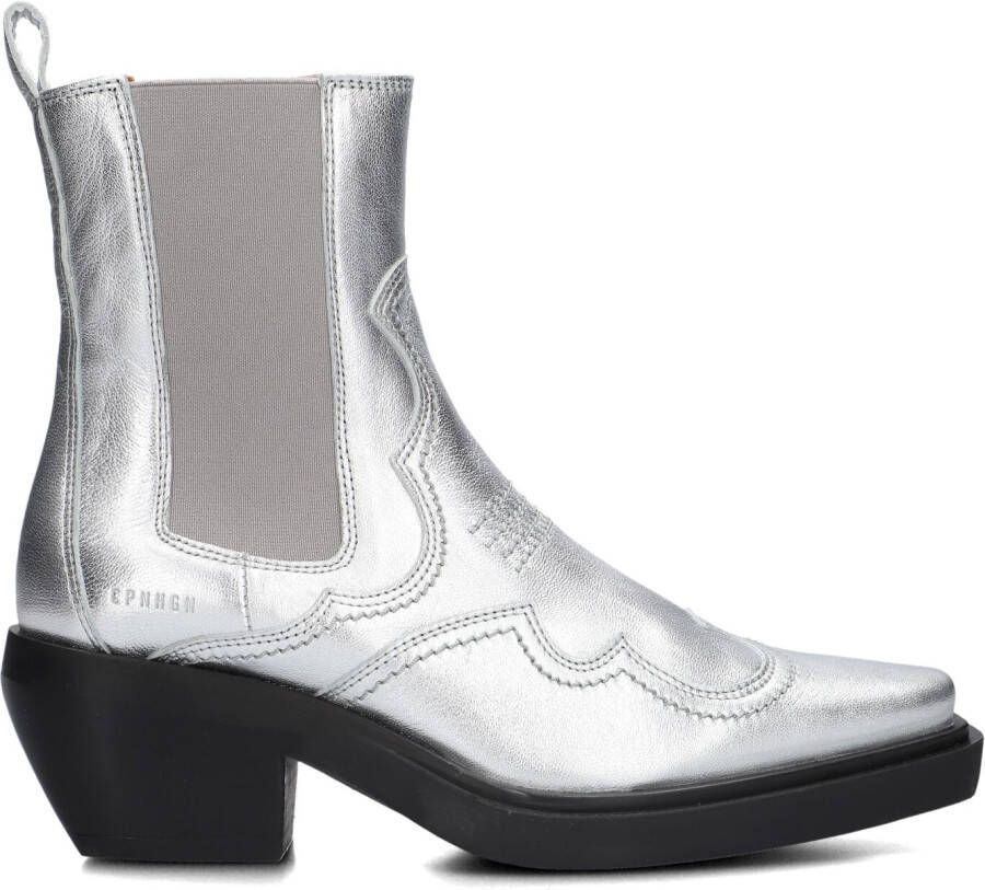 COPENHAGEN STUDIOS Enkellaarsjes Dames Cph232 Maat: 37 Materiaal: Leer Kleur: Zilver - Foto 3