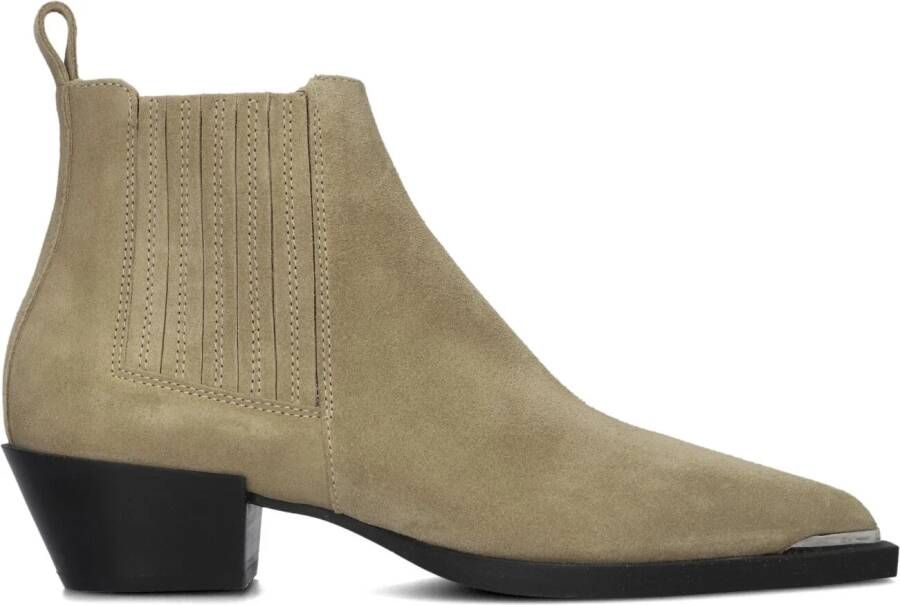 COPENHAGEN STUDIOS Enkellaarsjes Dames Cph244 Maat: 37 Materiaal: Suède Kleur: Beige - Foto 2