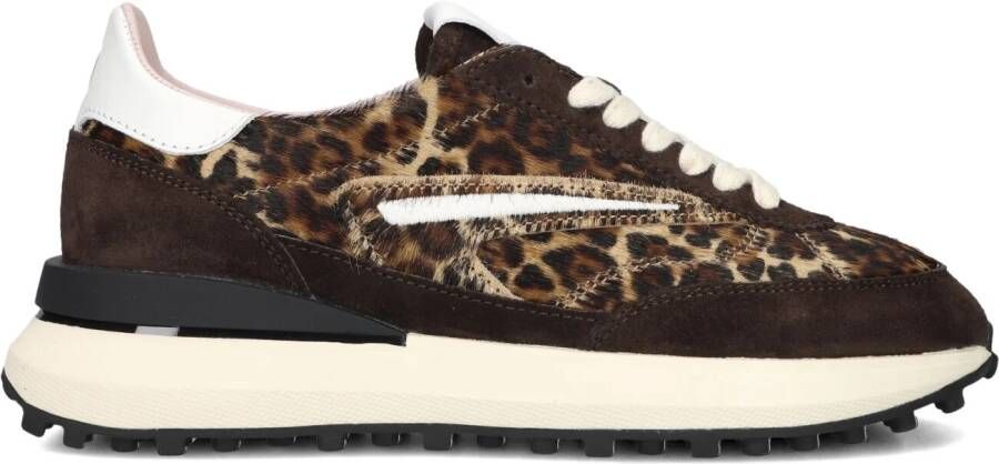 D.A.T.E Lage Sneakers Dames Athleta Maat: 41 Materiaal: Ponyhair Kleur: Bruin