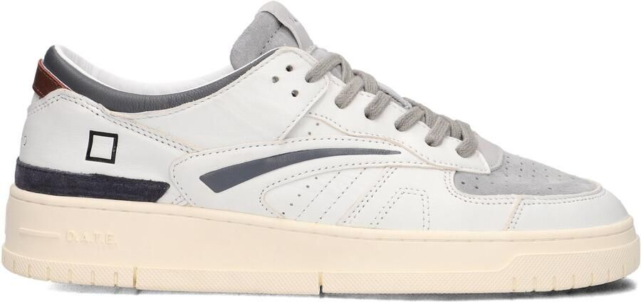 D.A.T.E Lage Sneakers Heren Torneo Colored Maat: 45 Materiaal: Leer Kleur: Wit - Foto 2