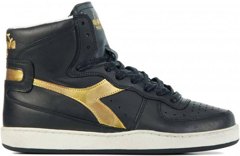 Diadora Heritage Mi Basket Moon Zwart/Goud om te zoenen