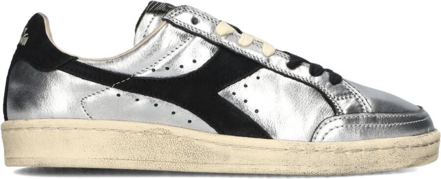 DIADORA HERITAGE Lage Sneakers Dames Prestige Metal Used Maat: 37 Materiaal: Leer Kleur: Zilverkleurig