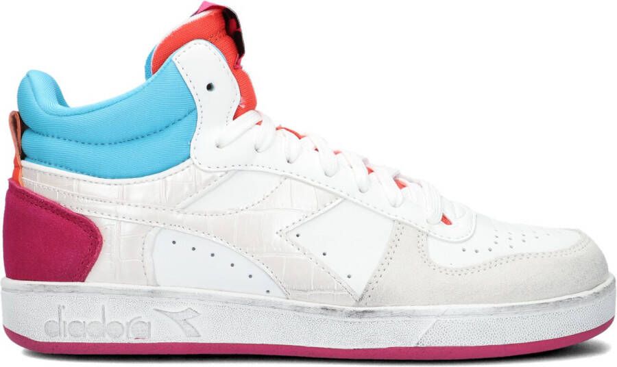 DIADORA Hoge Sneakers Dames Magic Basket Demi Croco Woman Maat: 37 Materiaal: Leer