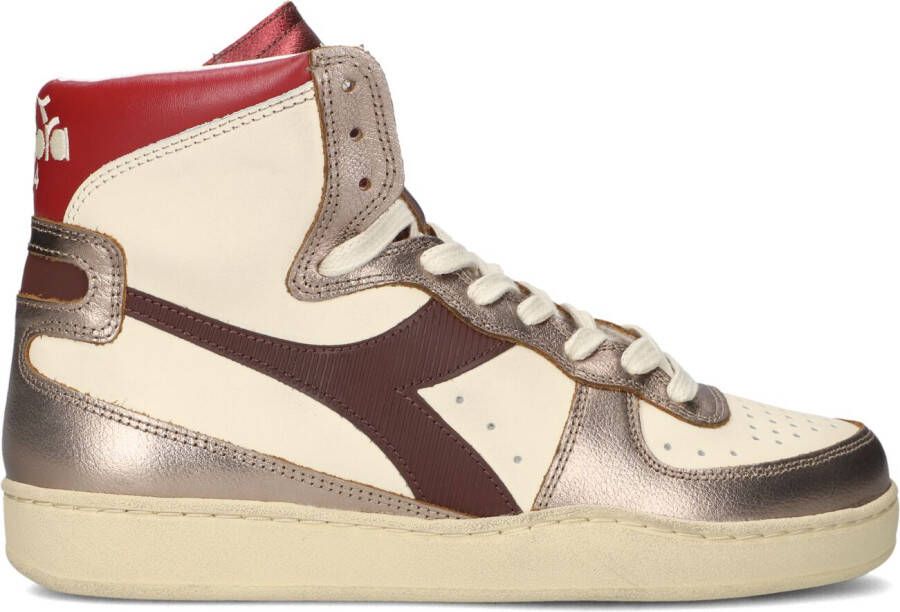 DIADORA Hoge Sneakers Dames Met Mid Basket Sneaker Maat: 38 Materiaal: Leer Kleur: Roodbruin - Foto 6