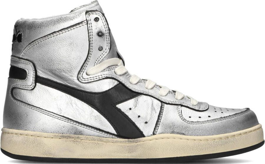 DIADORA Hoge Sneakers Dames Mi Basket Used Z Maat: 36 Materiaal: Leer Kleur: Zilver - Foto 9