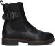 DL SPORT Chelsea Boots Dames 6771 Leer Zwart - Zwart