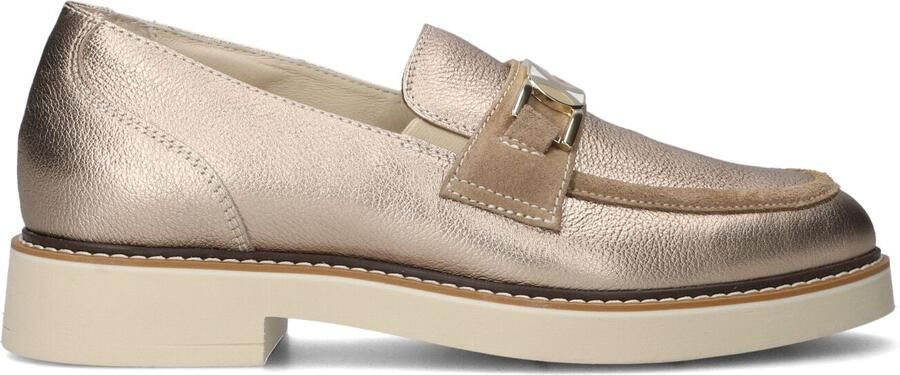 DL SPORT Instappers Dames Virtuosa Maat: 35 Materiaal: Leer Kleur: Goudkleurig