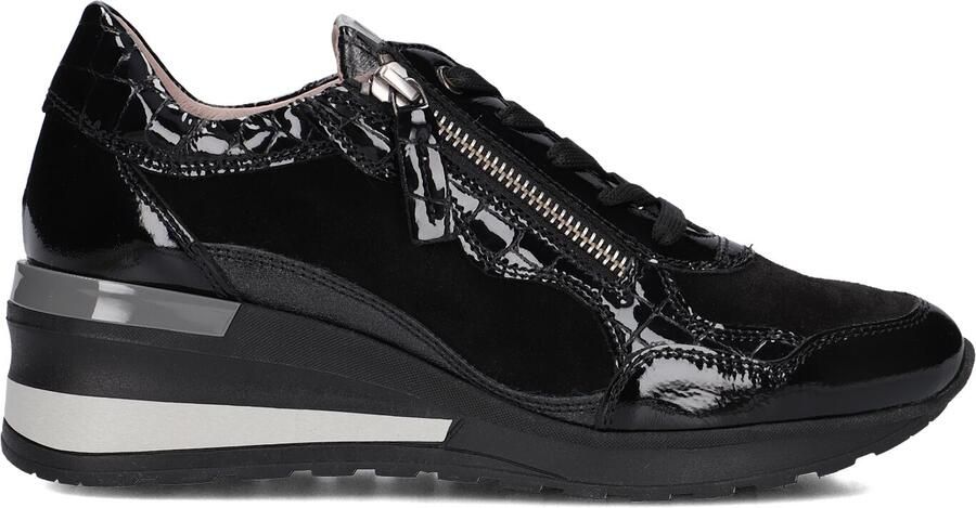 DL SPORT Lage Sneakers Dames 6751 Suèdelook Zwart