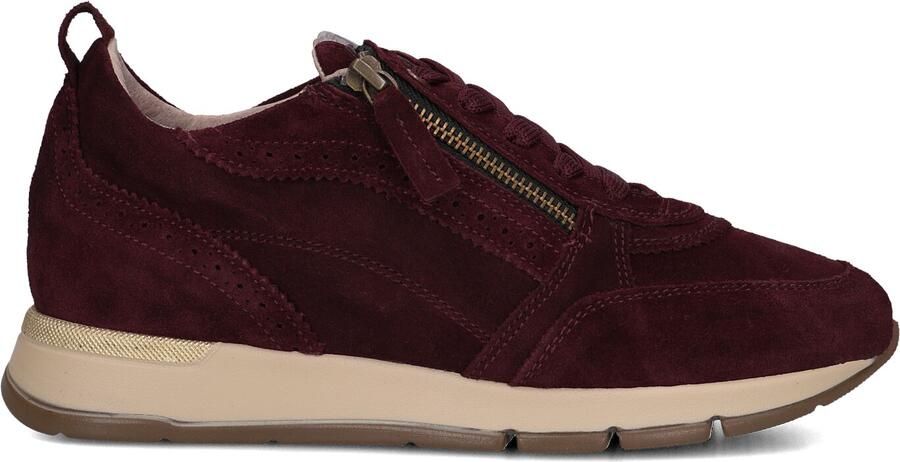 DL SPORT Lage Sneakers Dames 7116 Suède Rood