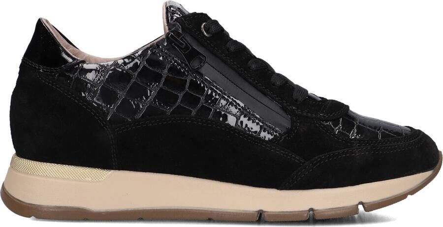 DL SPORT Lage Sneakers Dames 7118 Suède Zwart