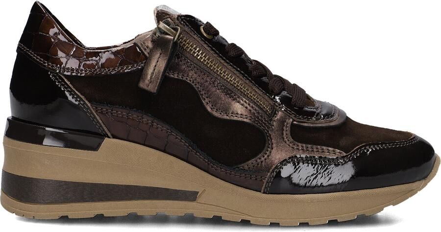 DL SPORT Lage Sneakers Dames 7164 Suède Bruin