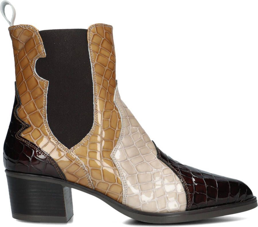 DL SPORT Enkelboots Dames 6425 Maat: 36 Materiaal: Leer Kleur: Bruin