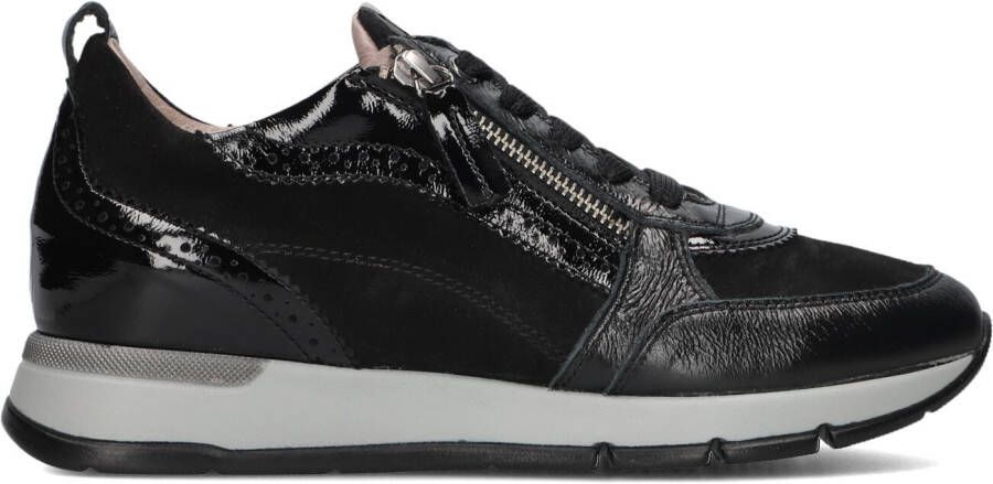 DL SPORT Lage Sneakers Dames 6719 Maat: 36 Materiaal: Leer Kleur: Zwart