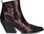 ELENA IACHI Cowboylaarzen Dames E2040 Maat: 41 Materiaal: Leer Kleur: Rood - Thumbnail 2
