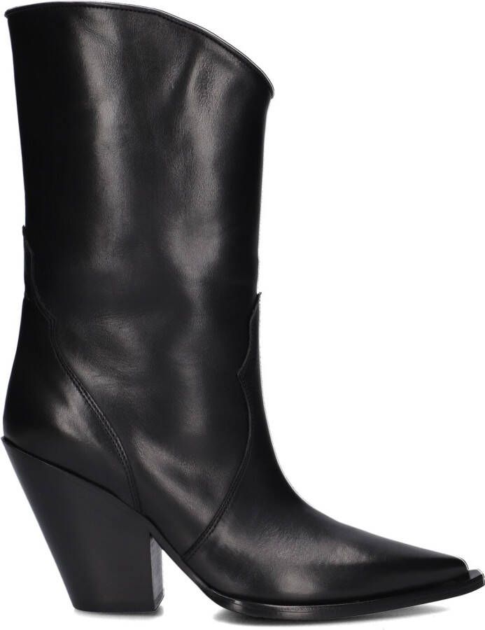 ELENA IACHI Cowboylaarzen Dames E3614 Maat: 37 Materiaal: Leer Kleur: Zwart