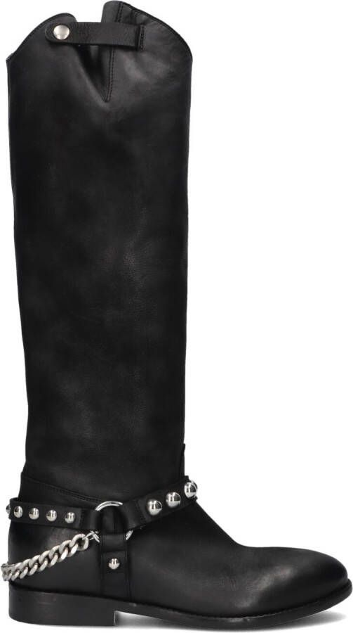 ELENA IACHI Hoge Laarzen Dames A5683 Maat: 37 Materiaal: Leer Kleur: Zwart
