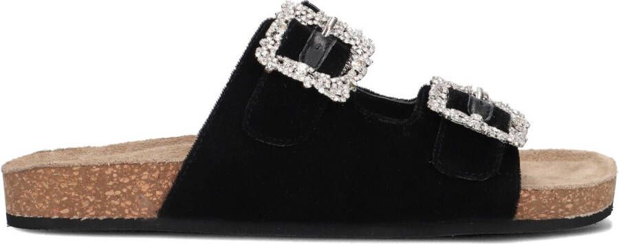ELENA IACHI Slippers Dames S63 Maat: 37 Materiaal: Velvet Kleur: Zwart
