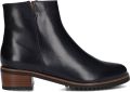 EVERYBODY Enkellaarsjes Dames Belport Leer Blauw - Zwart