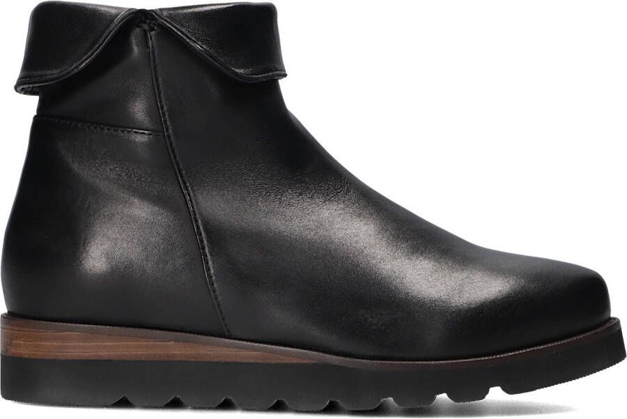 EVERYBODY Enkellaarsjes Dames 75898 Maat: 38 Materiaal: Leer Kleur: Zwart