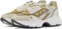 B.L.A.H. Sneakers Dames Lage sneakers Damesschoenen Suède Monique Bruin combi - Thumbnail 2