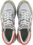 Diadora Sneakers Dames Hoge sneakers Damesschoenen Leer Mi bask metal mix Wit rood - Thumbnail 11