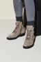 Durea Veterboots Dames Laarzen Damesschoenen Suède 9722 188 Beige - Thumbnail 8